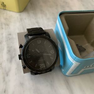 Fossil Black Stainless Steel Watch